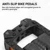 image:imageHimiway Folding Bike Pedals Bicycle Foldable Pedals with Reflective Strip Universal 916 inch NonSlip Wide Platform Cycling Pedals for Folding Bike EBike Road Bike Commute City MTB Bikes