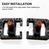 image:imageHimiway Folding Bike Pedals Bicycle Foldable Pedals with Reflective Strip Universal 916 inch NonSlip Wide Platform Cycling Pedals for Folding Bike EBike Road Bike Commute City MTB Bikes