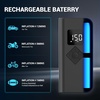 image:imageHimiway Tire Inflator Portable Air Compressor 150PSI 4000mAh Cordless Air Pump with Accurate Pressure LCD Display LED Light Mini Tire Pump for Car Bike Motorcycles Ball Swim Rings