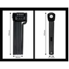 image:imageHimiway Upgrade Folding Bike Lock amp Bike Cover amp Bike Alarm Haillight 4Digit Anti Theft Combination 900MM Bike Foldable Lock Diameter 77MM Heavy Duty Anti Theft Bike Locks High Security