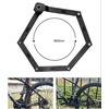 image:imageHimiway Upgrade Folding Bike Lock amp Bike Cover amp Bike Alarm Haillight 4Digit Anti Theft Combination 900MM Bike Foldable Lock Diameter 77MM Heavy Duty Anti Theft Bike Locks High Security
