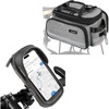 image:imageHimiway Bike Panniers 3 in 1 Bike Bag for Rear Rack 10 L Maximum 25 L  Bike Phone Holder for Phones Under 7