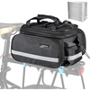 image:imageHimiway Bike Rear Rack Storage Bag 10L25L Pannier Bag Bicycle Commuting Bag Waterproof Saddle Bags for Bicycle Rack Carrier BlackBlack