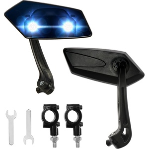 image:imageHimiway Bike Mirror 1 Pair HD Wide Angle Large Handlebar Rearview Mirror 360 Rotatable Adjustable Bicycle Handlebar Rear View Mirrors for Mountain Bike Ebike Road Bike Scooter
