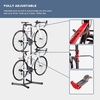 image:imageHimiway 4 Bike Rack Garage Storage Bicycle Garage Floor Stand with Adjustable Hooks No Drilling Required Vertical Bike Stand for Road MTB and Hybrid Bicycles Holds Up to 70kg
