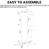 image:imageHimiway 4 Bike Rack Garage Storage Bicycle Garage Floor Stand with Adjustable Hooks No Drilling Required Vertical Bike Stand for Road MTB and Hybrid Bicycles Holds Up to 70kg