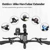 image:imageHimiway Aluminum Alloy Handlebar Extension for Bicycle Bike Handlebar Extender with Single Mounting Base 10cm Bike Handlebar Bracket for Diameter 318mm254mm Handlebars