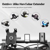 image:imageHimiway Bike Handlebar Extender Aluminum Alloy Bicycle Handlebar Extension 118130cm Super Long Bike Handlebar Bracket for 318mm254mm Caliber Holding Bike Speedometer Phone Mount