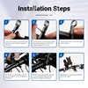image:imageHimiway Bike Handlebar Extender Single Handlebar Extension Carbon Fiber Mount Holder with Aluminum Alloy Bracket Space Saver for Diameter 318mm254mm Handlebars