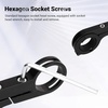 image:imageHimiway Bike Handlebar Extender Single Handlebar Extension Carbon Fiber Mount Holder with Aluminum Alloy Bracket Space Saver for Diameter 318mm254mm Handlebars