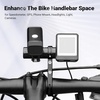 image:imageHimiway Bike Handlebar Extender Single Handlebar Extension Carbon Fiber Mount Holder with Aluminum Alloy Bracket Space Saver for Diameter 318mm254mm Handlebars
