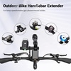 image:imageHimiway Bike Handlebar Extender Single Handlebar Extension Carbon Fiber Mount Holder with Aluminum Alloy Bracket Space Saver for Diameter 318mm254mm Handlebars
