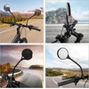 image:imageHimiway Bike Mirror 1Pack Bicycle Rear View Handlebar Mirrors Wide Angle Acrylic Convex Safety Adjustable Rotatable Scratch Resistant Shockproof Bike Mirrors for MountainKidsEbike Bikes 2 Pack