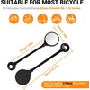 image:imageHimiway Bike Mirror 1Pack Bicycle Rear View Handlebar Mirrors Wide Angle Acrylic Convex Safety Adjustable Rotatable Scratch Resistant Shockproof Bike Mirrors for MountainKidsEbike Bikes 1 Pack