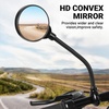 image:imageHimiway Bike Mirror 1Pack Bicycle Rear View Handlebar Mirrors Wide Angle Acrylic Convex Safety Adjustable Rotatable Scratch Resistant Shockproof Bike Mirrors for MountainKidsEbike Bikes 2 Pack