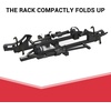 image:imageHimiway Bike Rack 2inch Receiver Hitch Style 2Bike Carrier Platform Style Rack Wobble Free Smart Tilting Folding Bicycle Car Racks 66 lbs Weight Capacity for Standard Fat Tire Electric Bikes