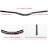 image:imageHimiway Mountain Bike Handlebars Aluminum Alloy MTB Riser Bars Handlebar Rise 30mm Diameter 318mm Length 780mm Extra Long Black Bicycle Handlebar for Most MTB Road Bike