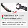 image:imageHimiway Mountain Bike Handlebars Aluminum Alloy MTB Riser Bars Handlebar Rise 30mm Diameter 318mm Length 780mm Extra Long Black Bicycle Handlebar for Most MTB Road Bike