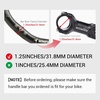 image:imageHimiway Mountain Bike Handlebars Aluminum Alloy Riser Handlebar Mid Rise 50mm Diameter 318mm Length 720mm Extra Long Black Bicycle Handlebar for MTB Road Bikes