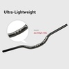 image:imageHimiway Mountain Bike Handlebars Aluminum Alloy Riser Handlebar Mid Rise 50mm Diameter 318mm Length 720mm Extra Long Black Bicycle Handlebar for MTB Road Bikes