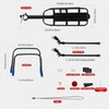 image:imageHimiway Rear Bike Rack Bicycle Cargo Rack Quick Release Adjustable Aluminum Alloy Bicycle Carrier Bike Luggage Rack Cycling Equipment Stand Footstock
