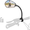 image:imageHimiway Bike Mirror 1 Pack HD Wide Angle Large Handlebar Rear View Mirror Safe Glass Rearview Shockproof Side Flat Mirror 360 Rotatable Adjustable for Bike Bicycle Ebike Scooter