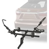 image:imageHimiway Bike Rack 2inch Receiver Hitch Style 2Bike Carrier Platform Style Rack Wobble Free Smart Tilting Folding Bicycle Car Racks 66 lbs Weight Capacity for Standard Fat Tire Electric Bikes