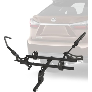 image:imageHimiway Bike Rack 2inch Receiver Hitch Style 2Bike Carrier Platform Style Rack Wobble Free Smart Tilting Folding Bicycle Car Racks 66 lbs Weight Capacity for Standard Fat Tire Electric Bikes