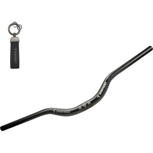 image:imageHimiway Mountain Bike Handlebars Aluminum Alloy Riser Handlebar Mid Rise 50mm Diameter 318mm Length 720mm Extra Long Black Bicycle Handlebar for MTB Road Bikes