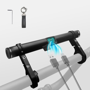 image:imageHimiway USB Rechargeable Bike Handlebar Extender787in Bicycle Handlebar Extension and a Builtin 4000mAh Bike Phone Charger for Holding Bicycle SpeedometerPhone Mount Holder