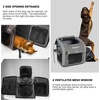 image:imageHimiway Foldable Dog Bike Basket Expandable Dog Basket for Bike Reflective Dog Bike Carrier Padded Shoulder Strap Pet Carrier Backpack with 4 Open Doors 4 Mesh Windows for 18Lbs Small Medium DogsCats