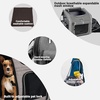 image:imageHimiway Foldable Dog Bike Basket Expandable Dog Basket for Bike Reflective Dog Bike Carrier Padded Shoulder Strap Pet Carrier Backpack with 4 Open Doors 4 Mesh Windows for 18Lbs Small Medium DogsCats
