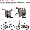 image:imageHimiway Foldable Dog Bike Basket Expandable Dog Basket for Bike Reflective Dog Bike Carrier Padded Shoulder Strap Pet Carrier Backpack with 4 Open Doors 4 Mesh Windows for 18Lbs Small Medium DogsCats