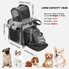 image:imageHimiway Foldable Dog Bike Basket Expandable Dog Basket for Bike Reflective Dog Bike Carrier Padded Shoulder Strap Pet Carrier Backpack with 4 Open Doors 4 Mesh Windows for 18Lbs Small Medium DogsCats
