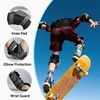 image:imageHimiway Adults Protective Gear for Skating Cycling Scooter Youth Knee Pads and Elbow Pads Set Elbow and Knee Pads with Wrist Guards 3 in 1 for Adults 121154LB Black