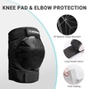 image:imageHimiway Adults Protective Gear for Skating Cycling Scooter Youth Knee Pads and Elbow Pads Set Elbow and Knee Pads with Wrist Guards 3 in 1 for Adults 121154LB Black
