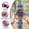 image:imageHimiway Kids Protective Gear for Skating Cycling Scooter Children Knee Pads and Elbow Pads Set Elbow and Knee Pads with Wrist Guards 3 in 1 for Kids 48 Years Pink