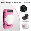 image:imageHimiway Kids Protective Gear for Skating Cycling Scooter Children Knee Pads and Elbow Pads Set Elbow and Knee Pads with Wrist Guards 3 in 1 for Kids 48 Years Pink