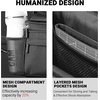 image:imageHimiway Bike Handlebar Bag with Foldable TPU Phone Holder 6070 Waterproof Bicycle Front Handlebar Bag 46L Bike Bag with Bottle Mesh Bag Multifunctional Handlebar Bags with Quick Release Design