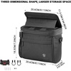 image:imageHimiway Bike Handlebar Bag with Foldable TPU Phone Holder 6070 Waterproof Bicycle Front Handlebar Bag 46L Bike Bag with Bottle Mesh Bag Multifunctional Handlebar Bags with Quick Release Design