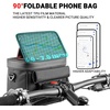 image:imageHimiway Bike Handlebar Bag with Foldable TPU Phone Holder 6070 Waterproof Bicycle Front Handlebar Bag 46L Bike Bag with Bottle Mesh Bag Multifunctional Handlebar Bags with Quick Release Design