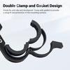 image:imageHimiway Bike Handlebar Extender Double Handlebar Extension Carbon Fiber Mount Holder with Aluminum Alloy Bracket Space Saverfor 318mm254mm Caliber B20CM