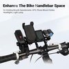 image:imageHimiway Bike Handlebar Extender Double Handlebar Extension Carbon Fiber Mount Holder with Aluminum Alloy Bracket Space Saverfor 318mm254mm Caliber B20CM