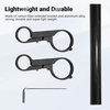 image:imageHimiway Bike Handlebar Extender Double Handlebar Extension Carbon Fiber Mount Holder with Aluminum Alloy Bracket Space Saverfor 318mm254mm Caliber B20CM