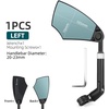 image:imageHimiway Bike Mirror 1 Pack Antiglare Rear View Mirror With Retractable 360 Rotation Lens Safe Adjustable Bicycle Mirror for 2023mm Handlebar Mountain Road Bike Left