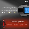 image:imageHimiway LED Bike Lights with Display and Loud Horn for Night Riding Bright Bike Headlight and Taillight 44 Light Modes Bicycle Lights Bike Speedometer IPX5 Waterproof USB Rechargeable Fits All Bikes