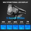 image:imageHimiway LED Bike Lights with Display and Loud Horn for Night Riding Bright Bike Headlight and Taillight 44 Light Modes Bicycle Lights Bike Speedometer IPX5 Waterproof USB Rechargeable Fits All Bikes