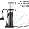 image:imageHimiway Mini Bike Pump Portable Compact Foot Activated Bicycle Pump with Presta and Schrader Valve Aluminum Alloy Air Pump for Balls Mountain Bike