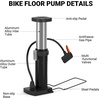 image:imageHimiway Mini Bike Pump Portable Compact Foot Activated Bicycle Pump with Presta and Schrader Valve Aluminum Alloy Air Pump for Balls Mountain Bike