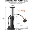 image:imageHimiway Mini Bike Pump Portable Compact Foot Activated Bicycle Pump with Presta and Schrader Valve Aluminum Alloy Air Pump for Balls Mountain Bike